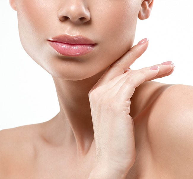 Juvederm injections make facial anatomy appear to be more defined.