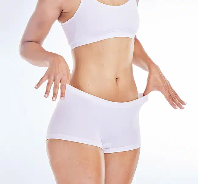 Abdominoplasty, or a tummy tuck, can remove excess skin and fat in the tummy and tighten separated abdominal muscles.