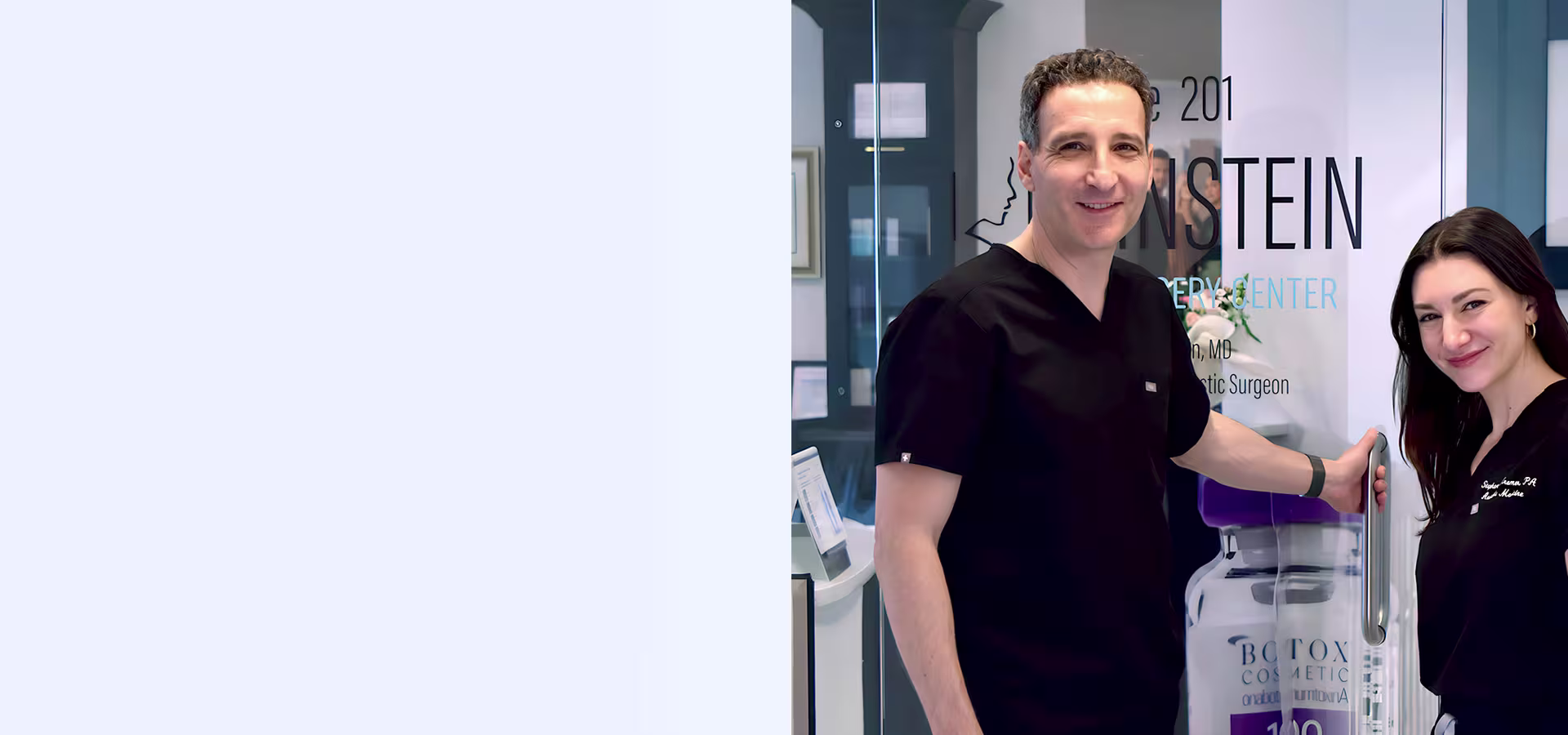 Dr. Rubinstein and staff for PRF EZ Gel consultation and personalized treatment planning in Newburgh, NY